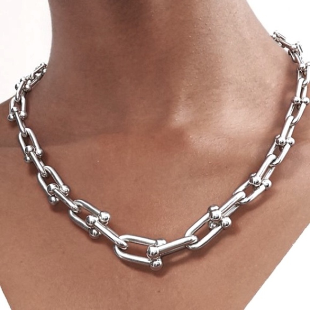 Hardware Graduated U Links Necklace